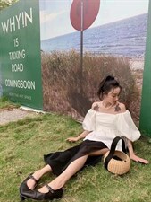 【DAVIDA】简约纯色泡泡袖小衫，其它，DAVIDA