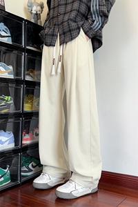 重磅高品质灯芯绒300g美式男大码休闲弯刀裤K24081-特P30控58图片