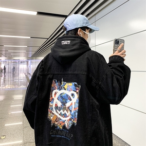 大货 2023春季高街男士牛仔夹克痞帅潮流百搭外套JK774-P85图片