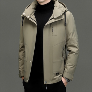 DF616钱塘2020-2时尚休闲百搭冬季厚款有帽中年男士羽绒服P290图片