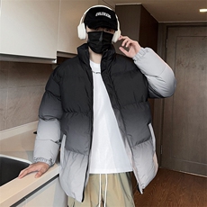 冬季男士新款加厚宽松立领渐变棉衣上衣外套青年棉服8890-特P55，男装棉衣，星座1403A