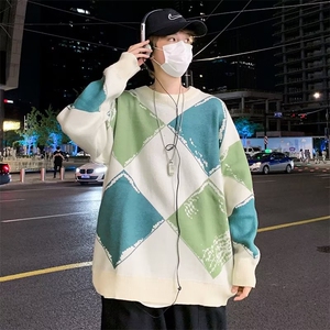 男秋冬季新款潮韩版百搭情侣毛衣针织衫外套GM28P42