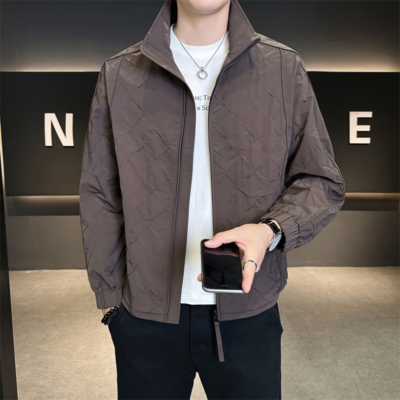 夹克男立领明线棱角外套休闲立领上衣A329-JK7783-P110,男装夹克,电商A329