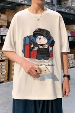 ！春夏新款纯棉宽松短袖T恤男士情侣体恤衫男DX27-P20，男装T恤，电商B367
