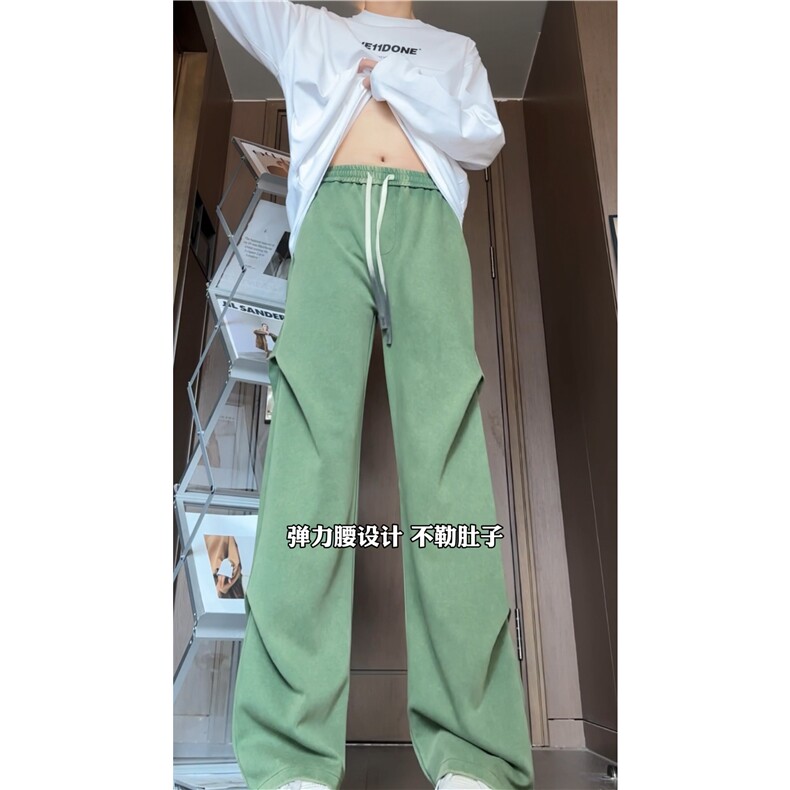 秋季新款潮流褶皱水洗卫裤宽松百搭休闲裤B315-K24263-特p45控88,男装休闲裤,电商B315