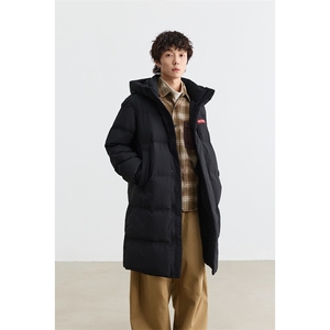 新标90%绒 有报告中长款连帽宽松羽绒服外套 Y5003/P350图片
