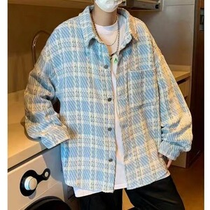 635-P48 针织小香风外套男潮牌宽松休闲开衫夹克春秋款复古图片
