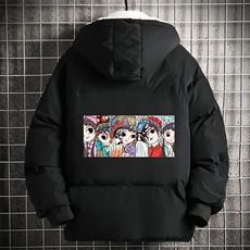 加厚加绒连帽衣男大码服男面包服男MY16250-P100网格挂拍，男装棉衣，电商A040A