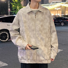 男士皮衣帅气机车飞行夹克美式扎染户外机能外套，男装夹克，星座1206（原A206）