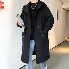 4W件长年冲锋风衣男中长款大衣夹克男F994薄P95加棉P110港风2，男装风衣，星座401