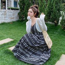 今日新品/现货/吊带印花连衣裙+小衫2C275-5533-P135-K218，女装连衣裙，2C275