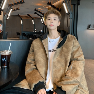 绗棉特批100控158178美式连帽机车棉服棉衣面包服外套男MY245图片