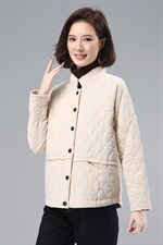 2021年冬季通勤长袖文艺宽松夹棉加厚棉衣，女装棉衣/棉服，叶笙衣