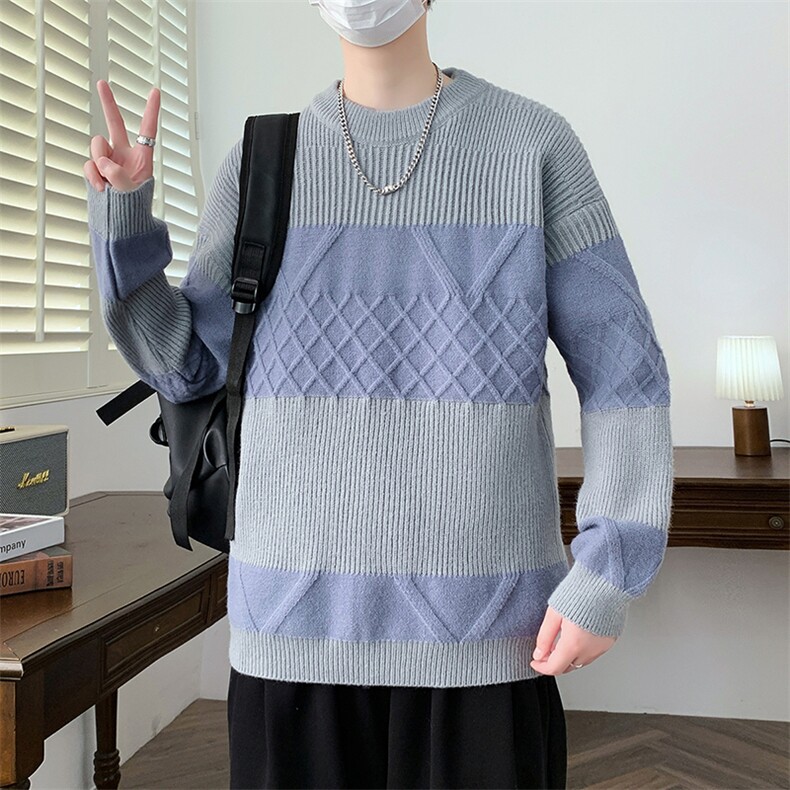 【新品】2025秋冬男士时尚休闲百搭针织毛衣潮流-M015-P45,男装针织衫/毛衣,星座1105-1