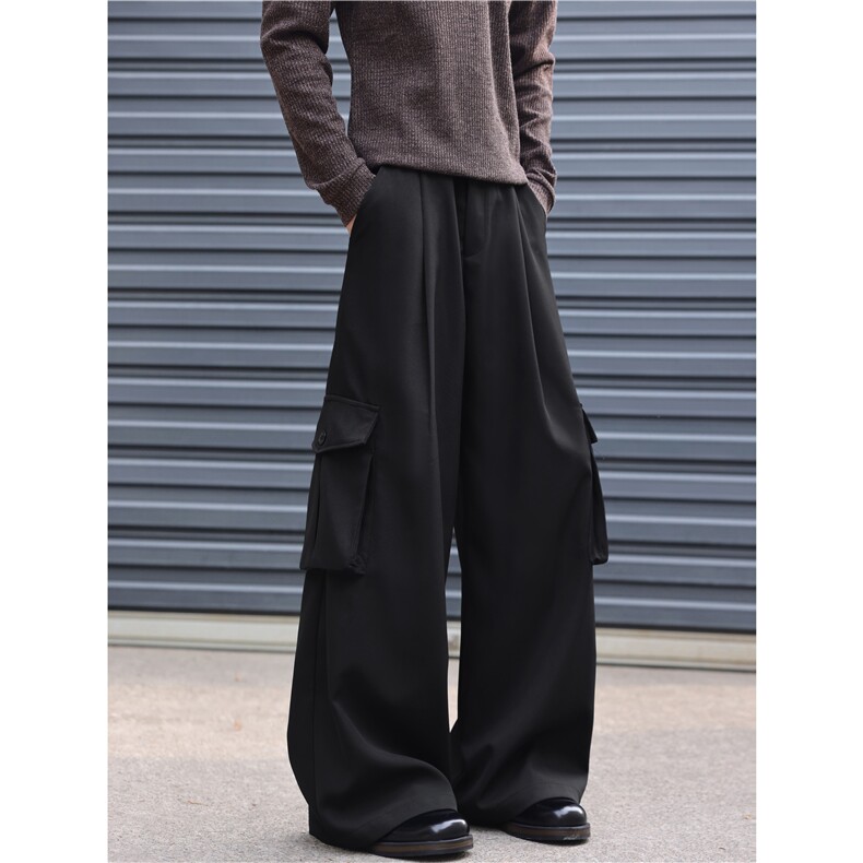 2026春季休闲通勤多口袋工装设计宽松西裤B315-K26008-特p40控79，男装西裤，电商B315