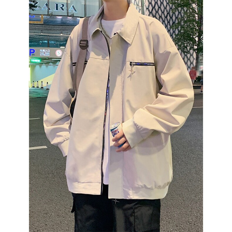1506-1/J960351/P59潮牌翻领夹克宽松修身百搭款男女情侣款,男装夹克,星座1506-1