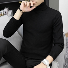 1018-M31-P19主椎男士新款跑量款高领针织衫时尚帅气4XL到5XLP22，男装针织衫/毛衣，星座1018