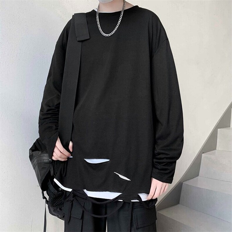 DT13-P25长袖t恤男春秋新款潮牌内搭上衣服纯棉宽松休闲打底衫,男装T恤,星座603-2