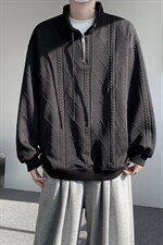 卫衣男春季新款港风宽松提花大码长袖T套头上衣WY9975-特P42，男装T恤，星座214-3