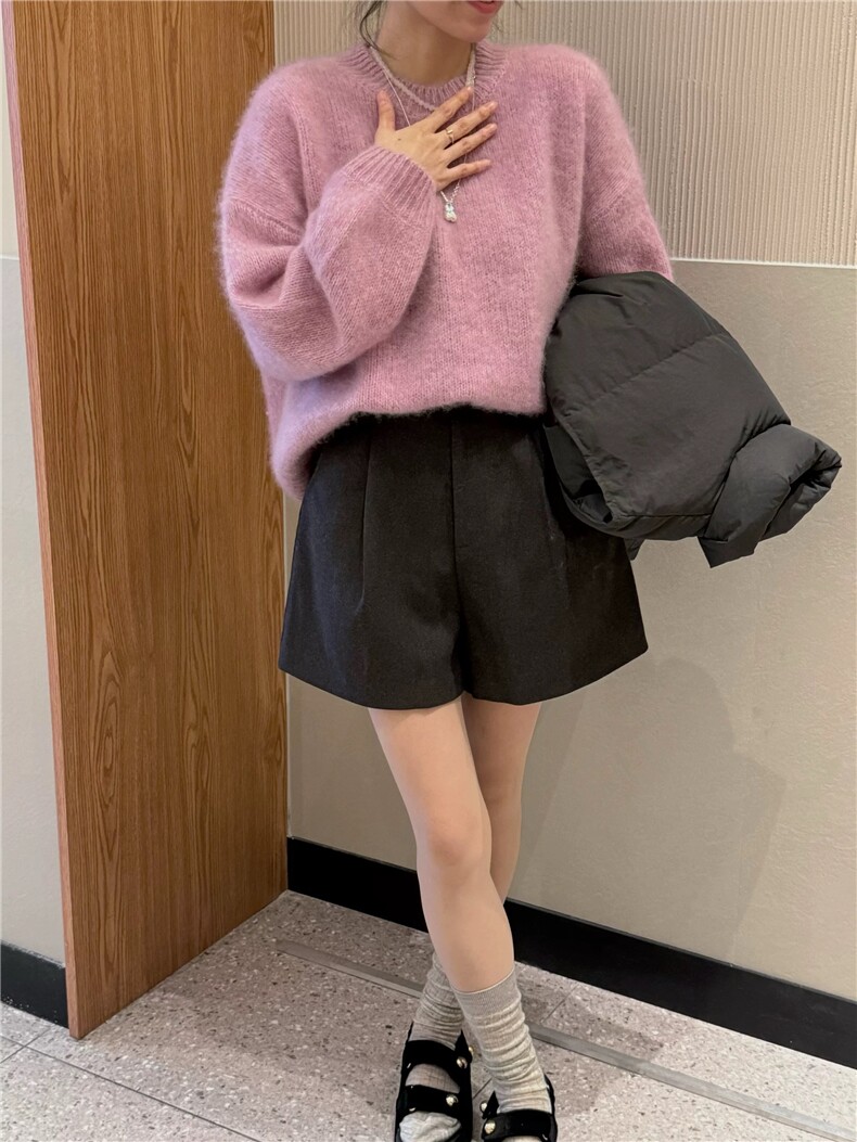 女士衬衫羊毛衫秋冬打底保暖柔软舒适,女装羊毛衫,恩泰羊绒