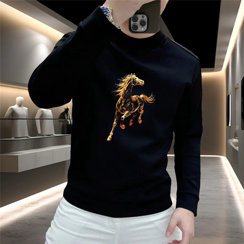 男士潮款加绒卫衣圆领时尚印花LH2029P32,男装卫衣,星座1112-1