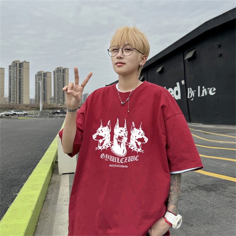 220G夏季新款纯棉圆领短袖T恤DT425-特P19控38,男装T恤,电商B370