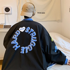 秋款棒球服夹克外套男潮牌潮流字母刺绣情侣学生22118-P70控108，男装夹克，星座717
