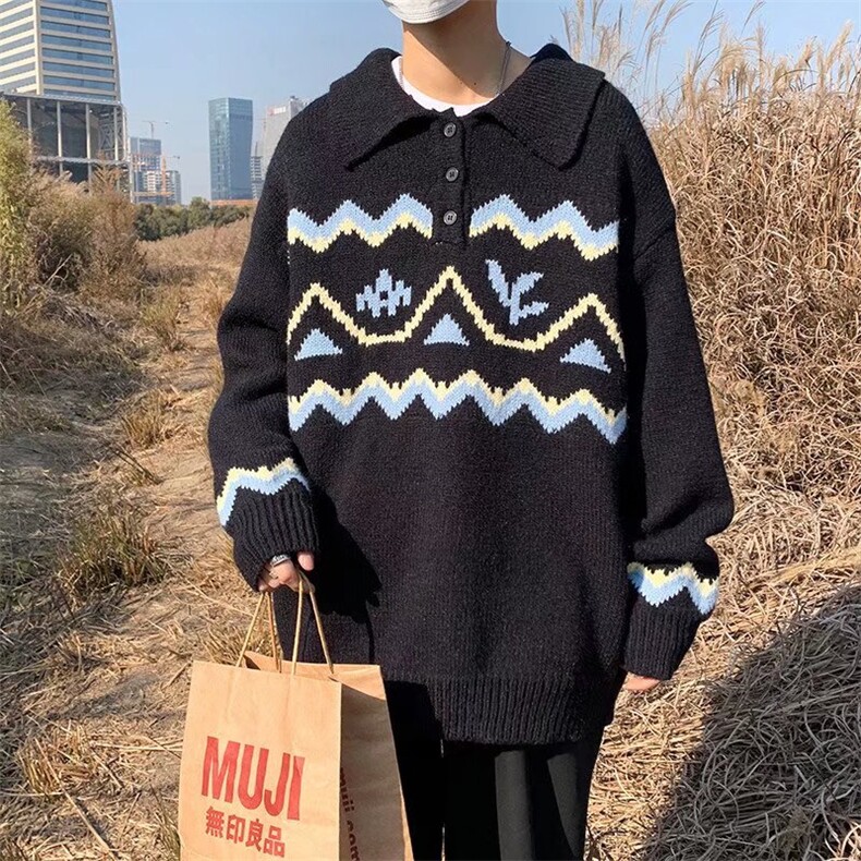 2023冬季新款韩版潮流男毛衣M130P48图片