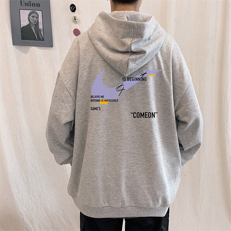 KS21259-P38 连帽开衫卫衣男运动外套大码班服图片