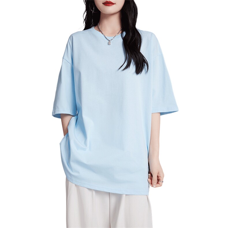 短袖t恤女夏装2024年新款潮牌潮流ins超火半袖上衣服,女装T恤,蒙特羊绒