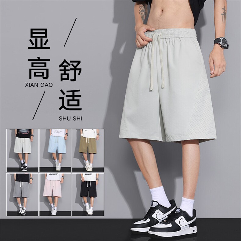 短裤男夏季薄款运动中裤美式休闲篮球裤子 A436-583-P30图片