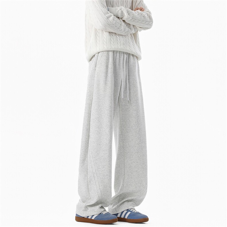 62棉华棉2025无影墙秋冬弯刀裤男士卫裤运动裤K072-特P35，男装休闲裤，电商042