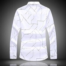 20年大码印花中国风衬衫男夏秋新款青年长袖衬衫QT5030/2152p50，男装衬衫，电商A012