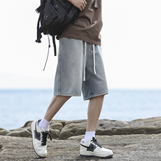 牛仔短裤宽松休闲潮流高街学生五分裤DK502P45，男装牛仔裤，电商D325