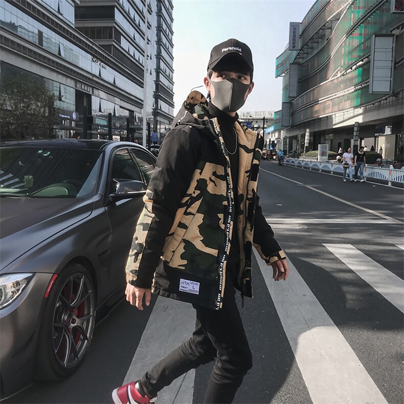 A313-MY83-P1452020冬季加厚棉衣男连帽迷彩棉服男备货2万件,男装棉衣,电商A313