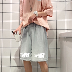 冰丝短裤男士大码宽松休闲五分裤男运动中裤MK37312-P15，男装休闲裤，电商A040