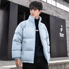 冬季纯色棉衣男加厚青年休闲棉服棉袄潮A266-P03-P35特批黑色P35，男装棉衣，电商A266