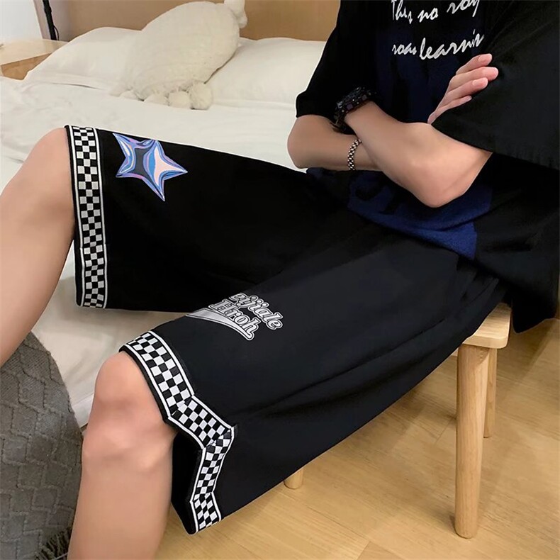 美式青春流行夏季男潮工装裤休闲裤百搭五分裤D629P28,男装休闲裤,星座1116-2