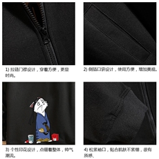 KS21014-P38连帽开衫卫衣男运动外套大码班服砖墙挂拍，男装卫衣，电商A040A