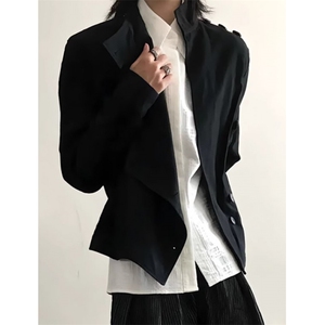 休闲西装外套女士春秋设计感小众中长款高级感后西服 J503图片
