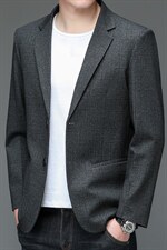 长袖时尚春季2023年翻领单排扣口袋中年上衣西服BGW3711，男装西服，钱塘6003（原4033）