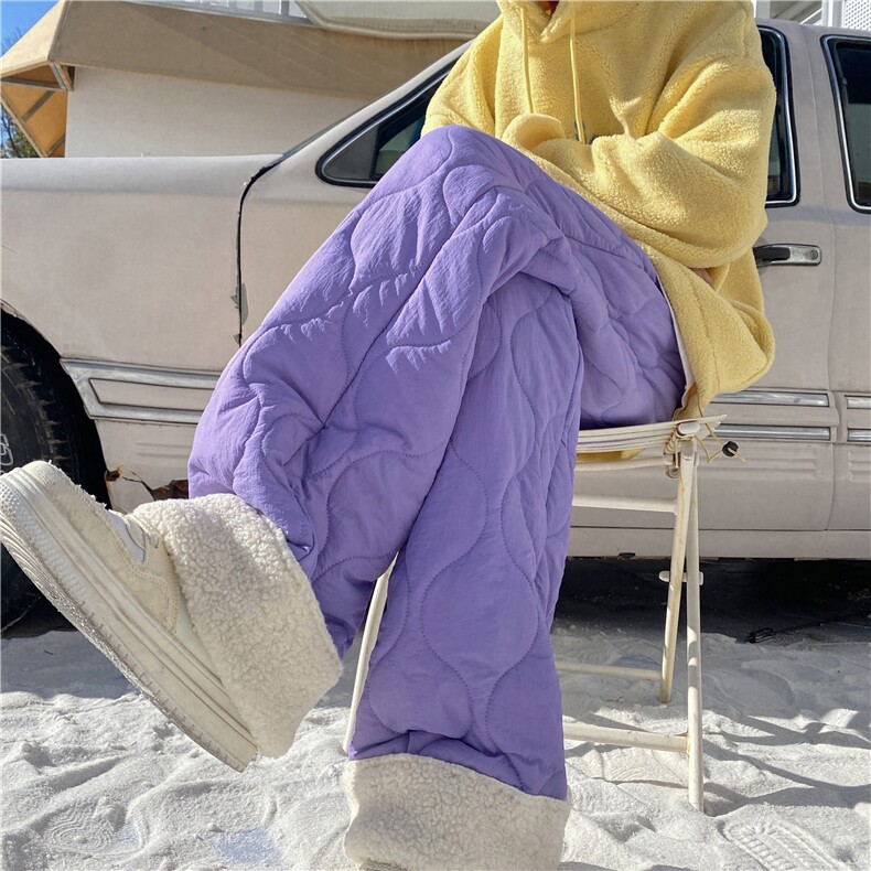 2025冬季新款葫芦格棉裤加绒加厚羊羔绒裤子B315-K23556-p65控78，男装棉裤，电商B315