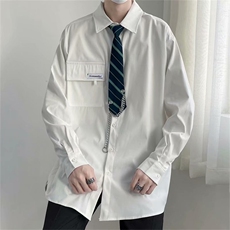 长袖衬衫配领带春款男潮流H20P35，男装衬衫，星座1116-2