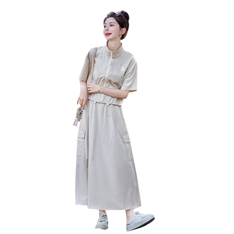 休闲气质设计感工装衬衫半裙套装24夏季新款时尚减龄套装,女装套装/套裙,难舍钰依