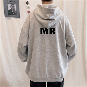 KS21253-P38 连帽开衫卫衣男运动外套大码班服图片