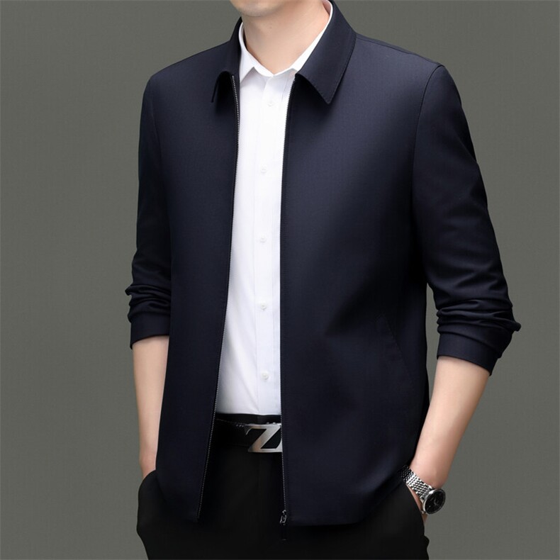 HY88601精仿羊毛男士精品商务行政夹克高端商场品质,男装夹克,钱塘207-1