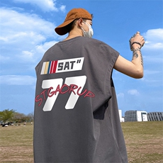 量大优供视频得物直播品质230克夏季纯棉背心无袖T恤WB303，男装背心/马甲，电商A486
