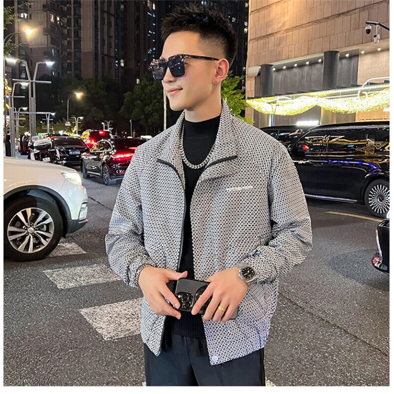 工装外套男新款潮流短款夹克衣服男士春秋款上衣,男装夹克,星座1013