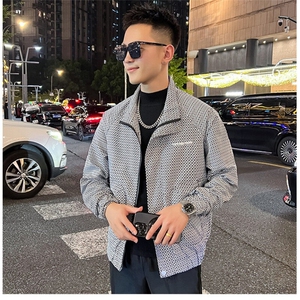 工装外套男新款潮流短款夹克衣服男士春秋款上衣