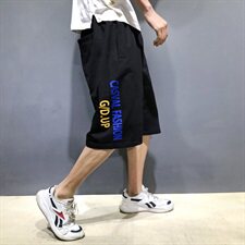 短裤男裤子休闲宽松潮大裤衩七分裤男士运动短裤加肥大码595款，男装休闲裤，星座802
